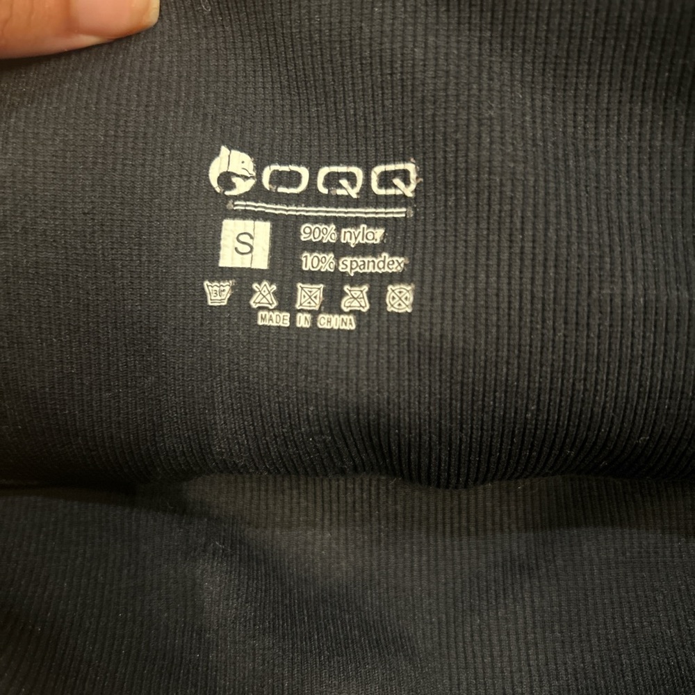 Black Ribbed Leggings